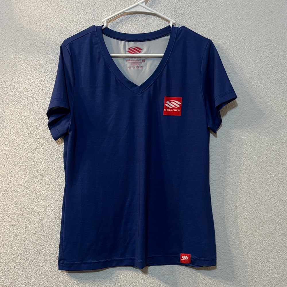 Selkirk Women's Navy V-Neck Top